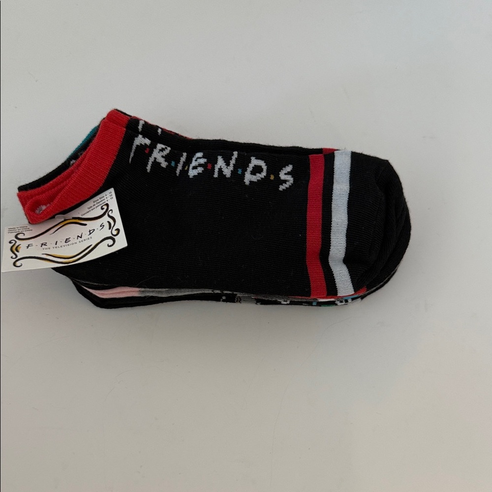 Friends Black Ankle Socks